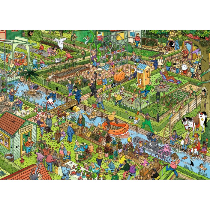 Puzzle  Jumbo-00600 JAN VAN HAASTEREN - LE JARDIN DE LÉGUMES (1000 PIECES)