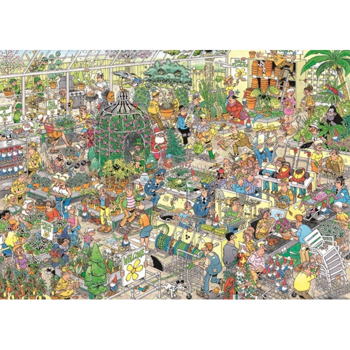 Puzzle Jumbo-00602 JAN VAN HAASTEREN - JARDINERIE (1000 PIECES)