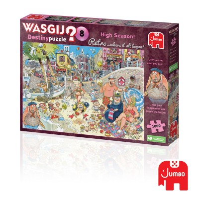 Puzzle JUMBO-01851 WASGIJ RETRO DESTINY 8 - Haute Saison !