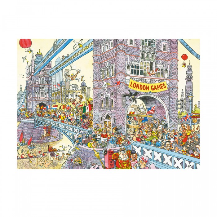 Puzzle  JUMBO-01852 WASGIJ RETRO MYSTERY 8 - L'Obstacle Final