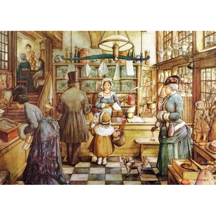 Puzzle  Jumbo-18514 Pièces XXL - Anton Pieck - La Boulangerie