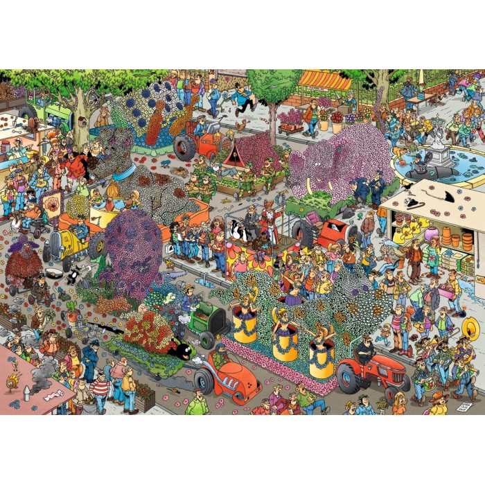 Puzzle  Jumbo-19071 JVH THE FLOWER PARADE (1000 PIÈCES)