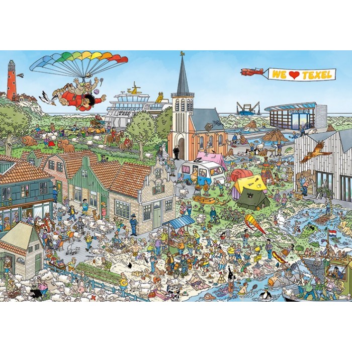Puzzle Jumbo-20036 JVH RETRAITE INSULAIRE (1000 PIÈCES)
