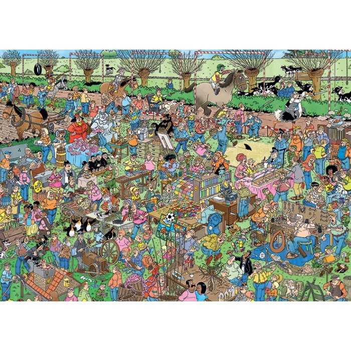 Puzzle  Jumbo-20046 JVH LE MARCHÉ ARTISANAL  (1000 PIÈCES)