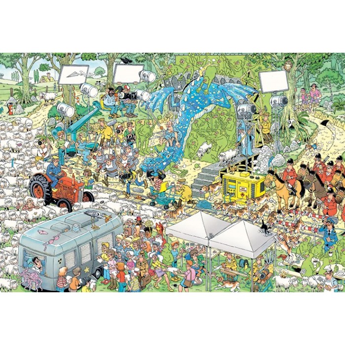 Puzzle  Jumbo-20047 JVH LE PLATEAU DE CINÉMA (2000 PIÈCES)