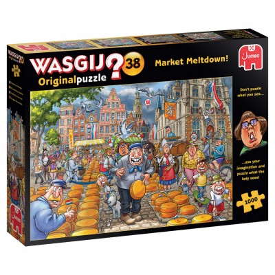 Puzzle Jumbo-25010 Wasgij Original 38 - Market Meltdown