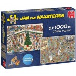 Puzzle   Jan van Haasteren - Holiday Shopping (2x1000 pieces)