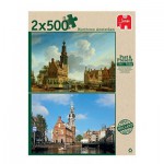   Past and Present - 2 Puzzles - Munttoren Amsterdam