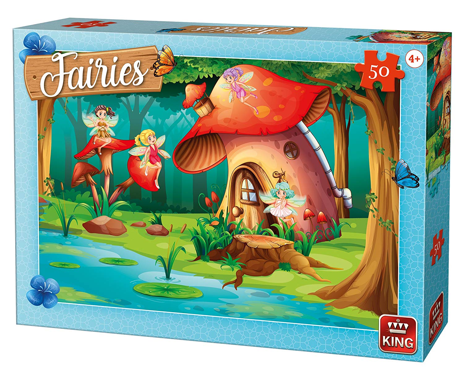 Puzzle Fairies King-Puzzle-05804 50 pièces Puzzles - Anges, Fées et Elfes -  /Planet'Puzzles
