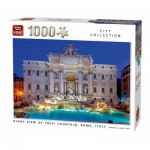 Puzzle   Night View of Trevi Fountain Rome