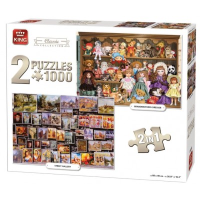 King-Puzzle-05215 2 Puzzles - Classic Collection