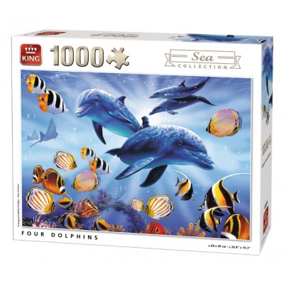 Puzzle King-Puzzle-05666 Four Dolphins
