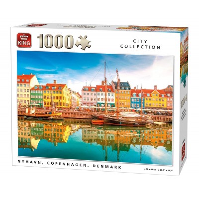 Puzzle King-Puzzle-05704 Nyhavn, Copenhague, Danemark