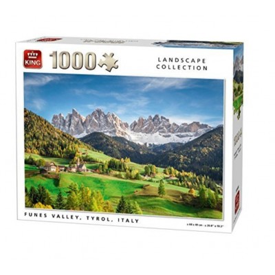 Puzzle King-Puzzle-05708 Funes Valley, Tyrol, Italie