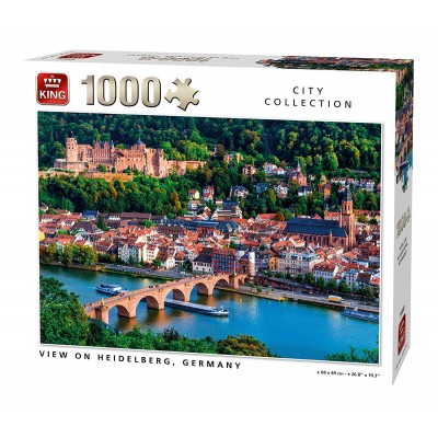Puzzle King-Puzzle-55850 View of Heidelberg Germany