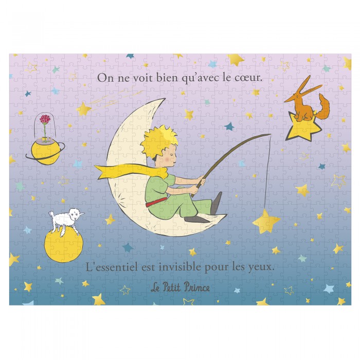 Puzzle  Kiub-80028 Le Petit Prince - Dégradé Pêche aux Étoiles