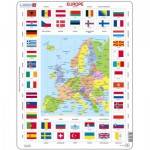 Puzzle   Carte et Drapeaux de l'Europe (en Français)