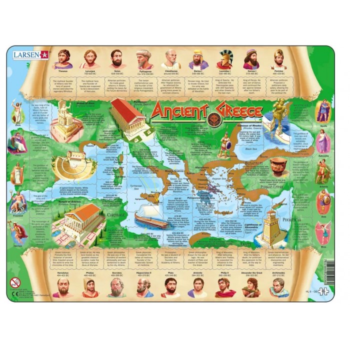 Larsen-HL6-GB Puzzle Cadre - Ancient Greece (en anglais)