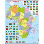  Larsen-K13-DE Puzzle Cadre - Carte de l'Afrique (en Allemand)