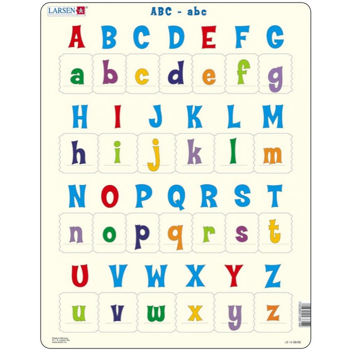  Larsen-LS1426 Puzzle Cadre - ABC Alphabet