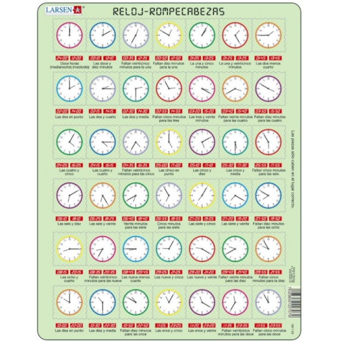 Puzzle Cadre - Reloj Rompecabezas (en Espagnol)