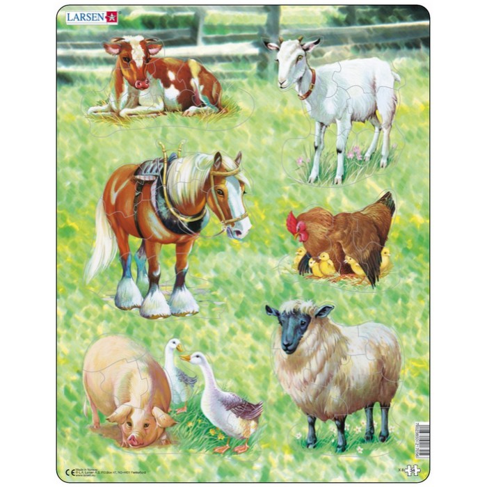   Puzzle Cadre - Animaux de la Ferme