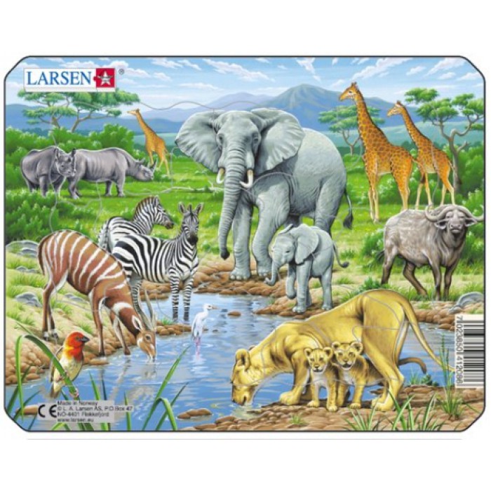   Puzzle Cadre - Animaux de la Jungle