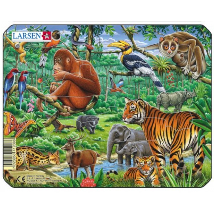   Puzzle Cadre - Animaux de la Jungle