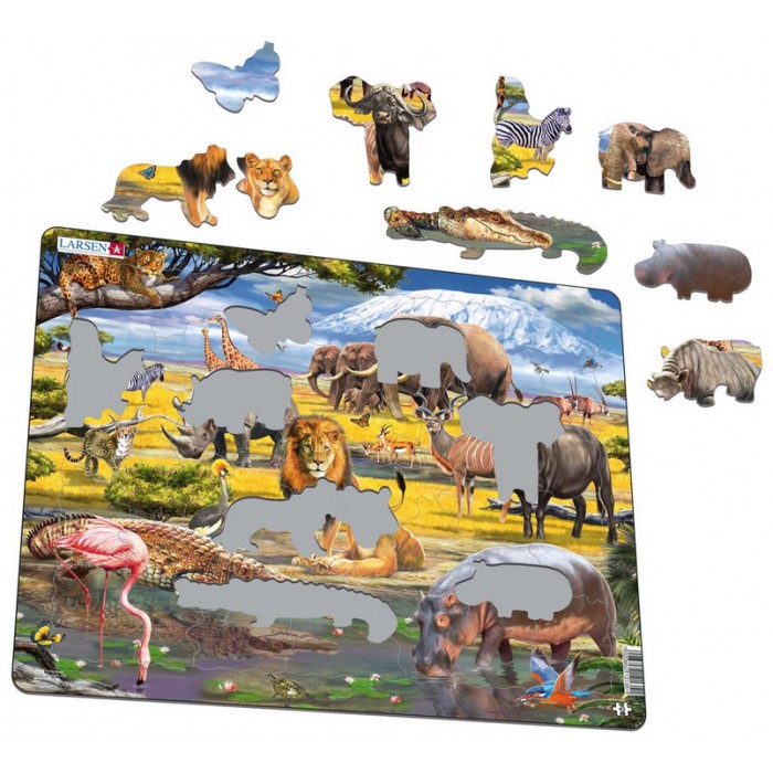   Puzzle Cadre - Animaux de la Savane