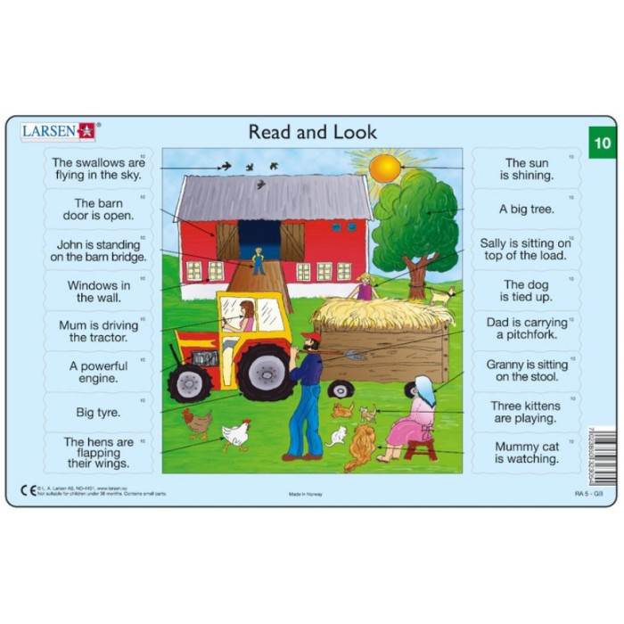   Puzzle Cadre - Apprendre l'Anglais : Read and Look 10 (en Anglais)