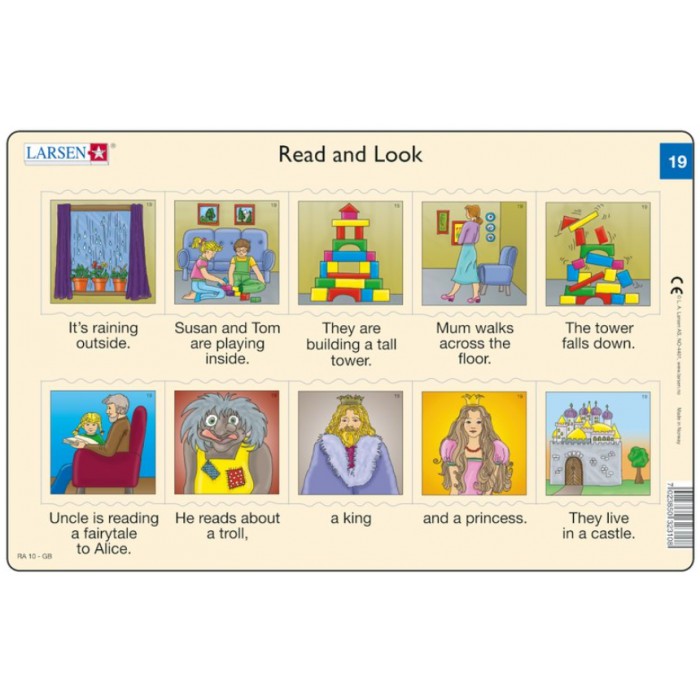   Puzzle Cadre - Apprendre l'Anglais : Read and Look 19 (en Anglais)