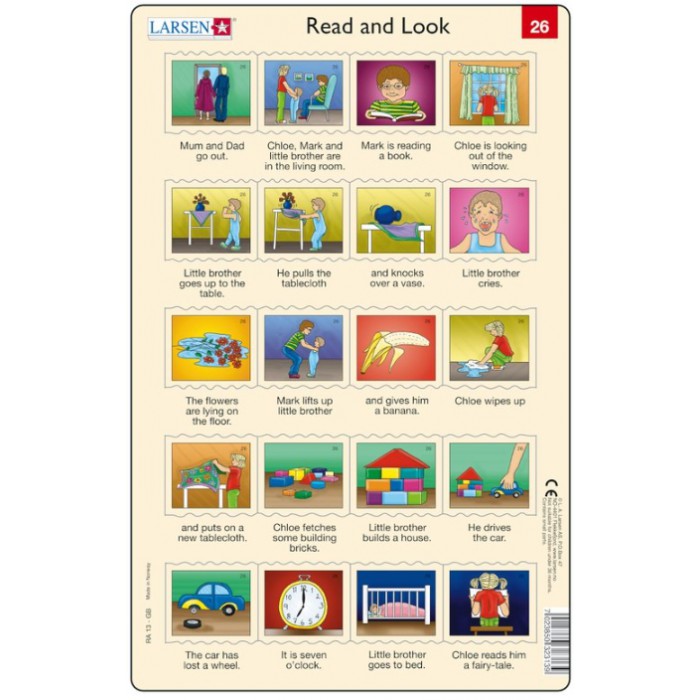   Puzzle Cadre - Apprendre l'Anglais : Read and Look 26 (en Anglais)