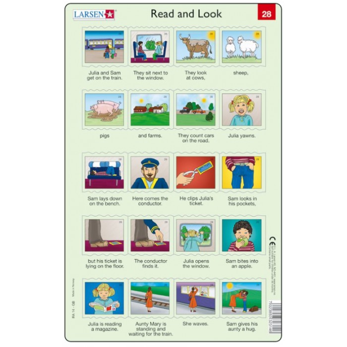   Puzzle Cadre - Apprendre l'Anglais : Read and Look 28 (en Anglais)