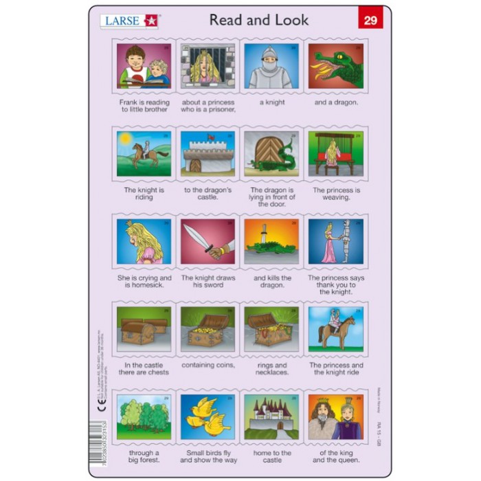   Puzzle Cadre - Apprendre l'Anglais : Read and Look 29 (en Anglais)