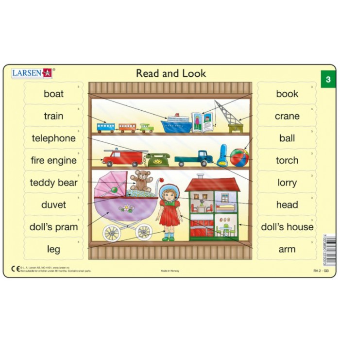   Puzzle Cadre - Apprendre l'Anglais : Read and Look 3 (en Anglais)