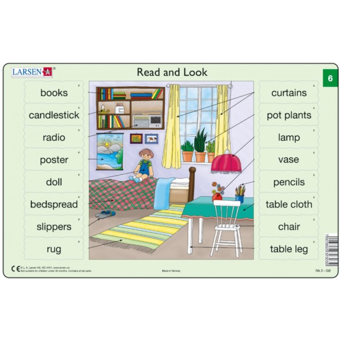   Puzzle Cadre - Apprendre l'Anglais : Read and Look 6 (en Anglais)