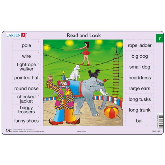   Puzzle Cadre - Apprendre l'Anglais : Read and Look 7 (en Anglais)