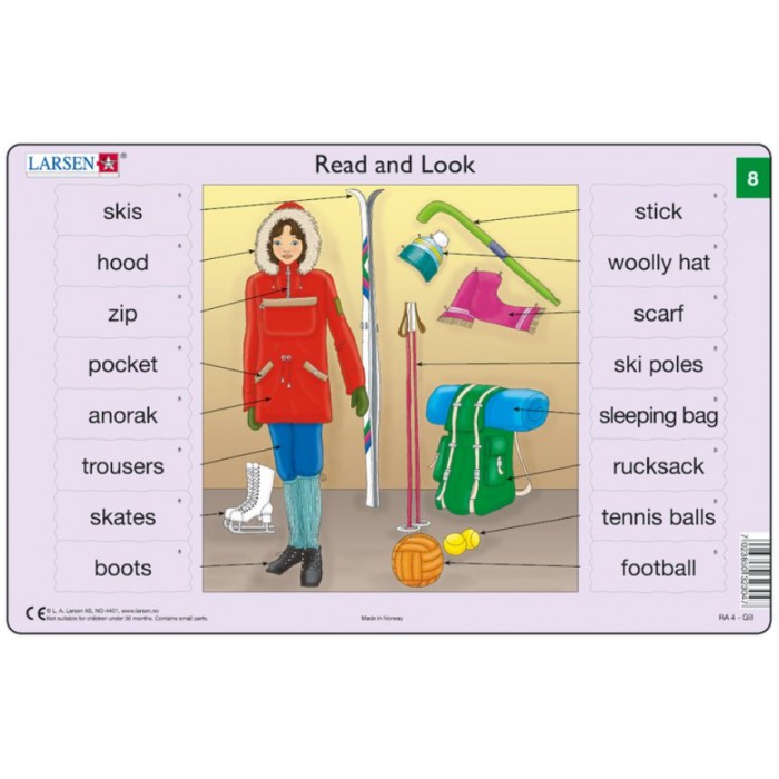   Puzzle Cadre - Apprendre l'Anglais : Read and Look 8 (en Anglais)