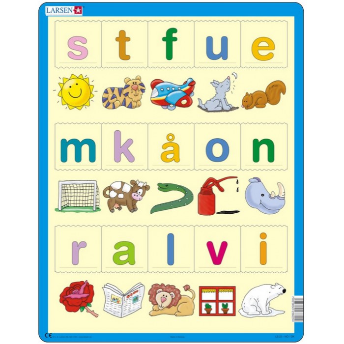   Puzzle Cadre - Apprendre les Lettres (en Norvégien)