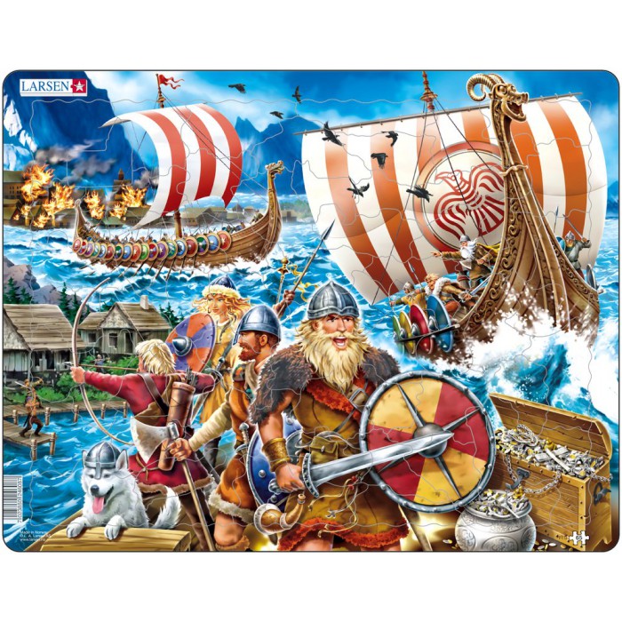   Puzzle Cadre - Attaque de Vikings