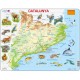 Puzzle Cadre - Carte de la Catalogne et ses Animaux (en Catalan)