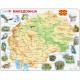 Puzzle Cadre - Carte de la Macédoine