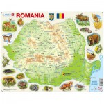   Puzzle Cadre - Carte de la Roumanie (en Roumain)