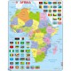Puzzle Cadre - Carte de l'Afrique (en Allemand)