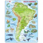   Puzzle Cadre - Carte de l'Amérique du Sud (en Anglais)