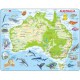 Puzzle Cadre - Carte de l'Australie (en Allemand)