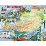   Puzzle Cadre - Carte de l'Autriche (en Autrichien)