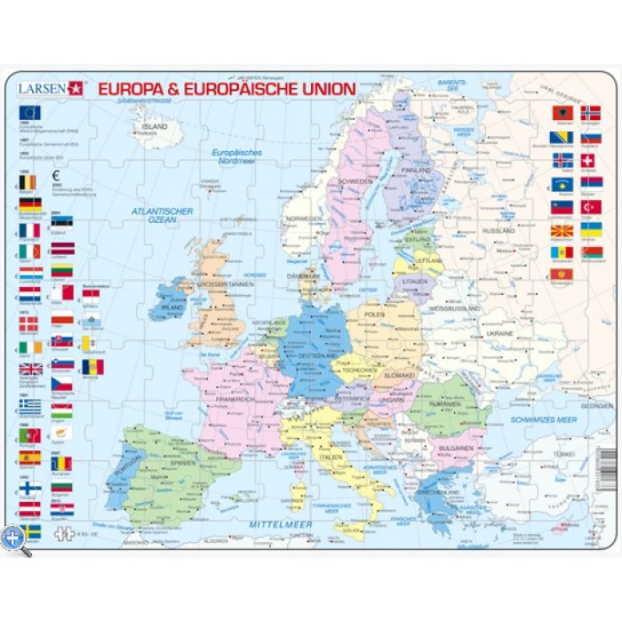   Puzzle Cadre - Carte de l'Europe (en Allemand)