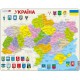 Puzzle Cadre - Carte de l'Ukraine (en Ukrainien)
