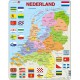 Puzzle Cadre - Carte des Pays-Bas (en Hollandais)